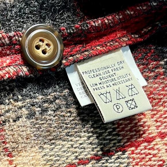 Eddie Bauer Legends Vintage 80’s/90’s Wool Plaid Vest Size Small - Picture 7 of 7